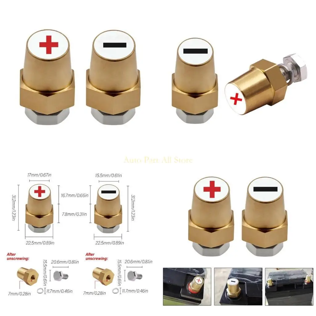 

J0MA 1PAIR CAR ACTEL TEMMINAL CLAMPS Зажимает отрицательный положительный аккумулятор