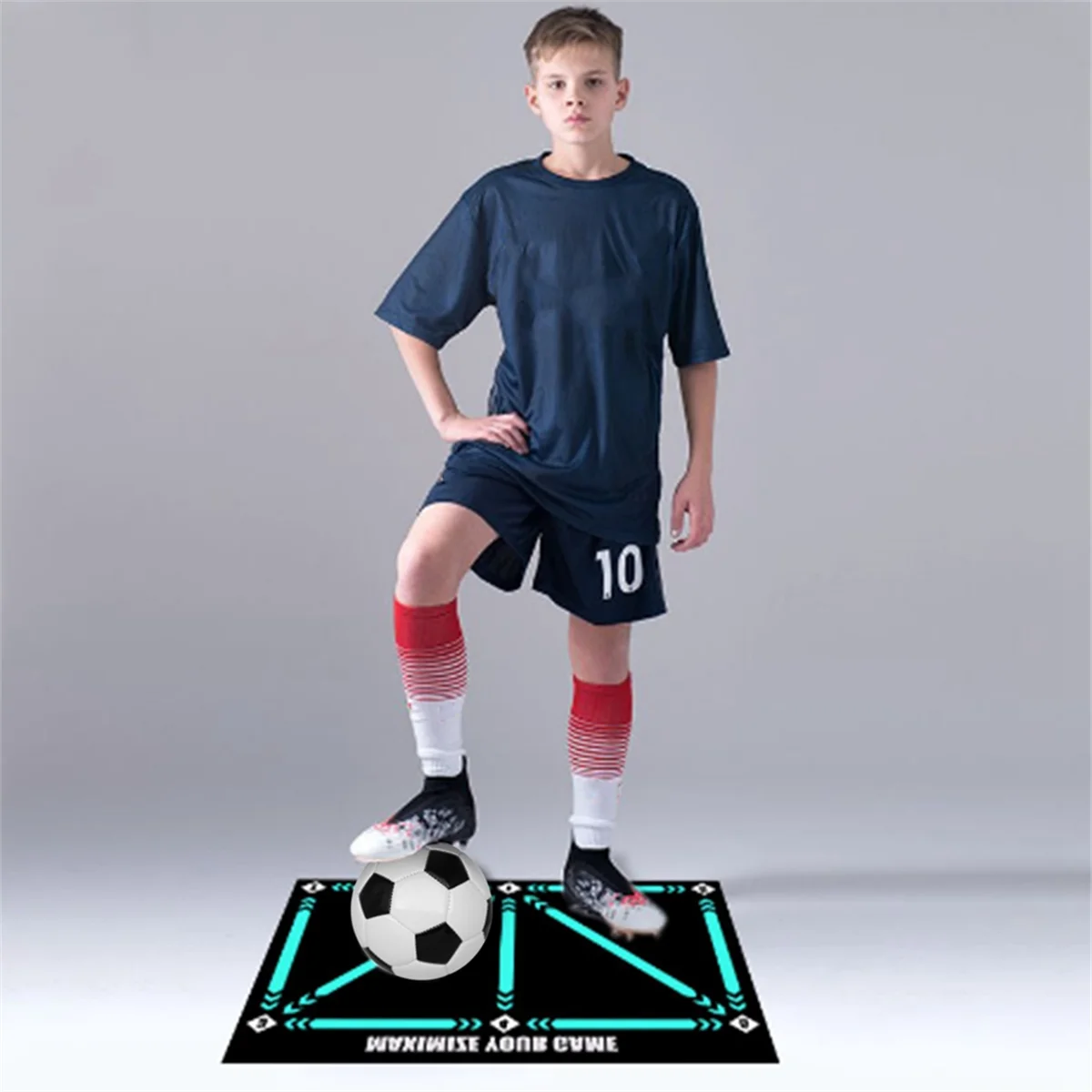 Soccer Footwork Training Pad Set Football Training Mat Portable Dribbling Sports Aid Durable Soccer Mat