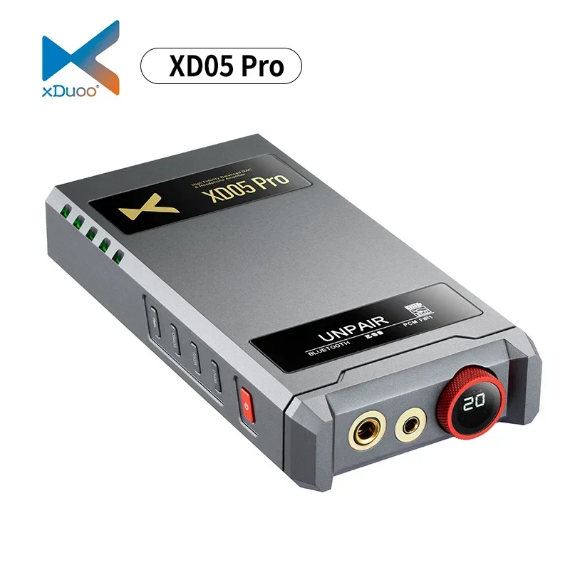 

XDUOO XD05 Pro Portable Full Balanced ES9039SPRO DAC Headphone Amplifier Double Screen HIFI AMP With 4.4mm 6.35mm BAL Output