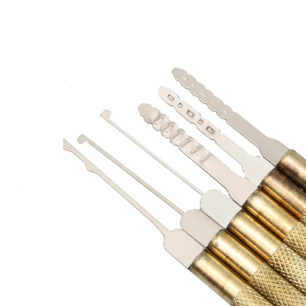 KaBa Lock Civil Lock, juego de herramientas totalmente de acero para principiantes, suministros de cerrajero, herramientas de reparación, 18 Uds.