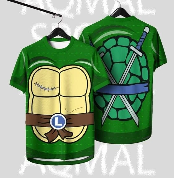 2026 Hot Selling Fashion New Ninja Turtles Outdoor Leisure Sports Street Wear 3D Printed Breathable Round Neck T-shirt - view 2