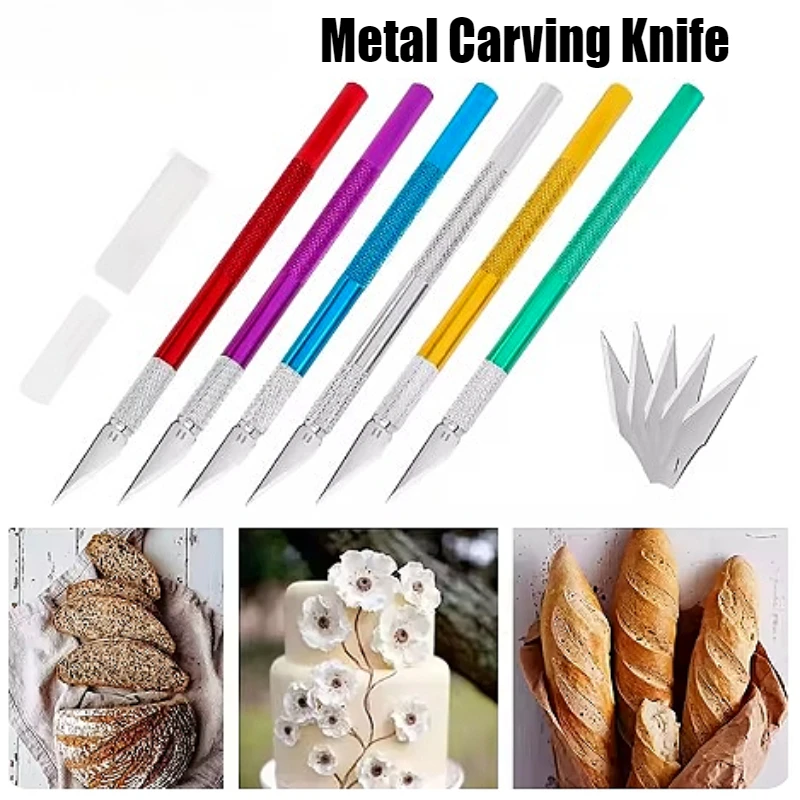 Metal Carving Knife Precision Cutting Tool for Fondant Art Cake Clay Sculpture Pottery Modeling Polymer Craft Paper Cut
