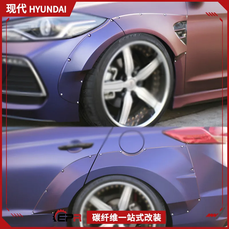 

Suitable for modern lead Elantra modification, front and rear fenders and tail fins, resin AD model, wide body full set