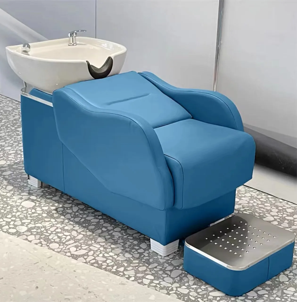 Black Simples Shampoo Chair Basin Professional Styling Stations Hairwash Bed Hair Salon Haar Wasch Liege Spa Furniture