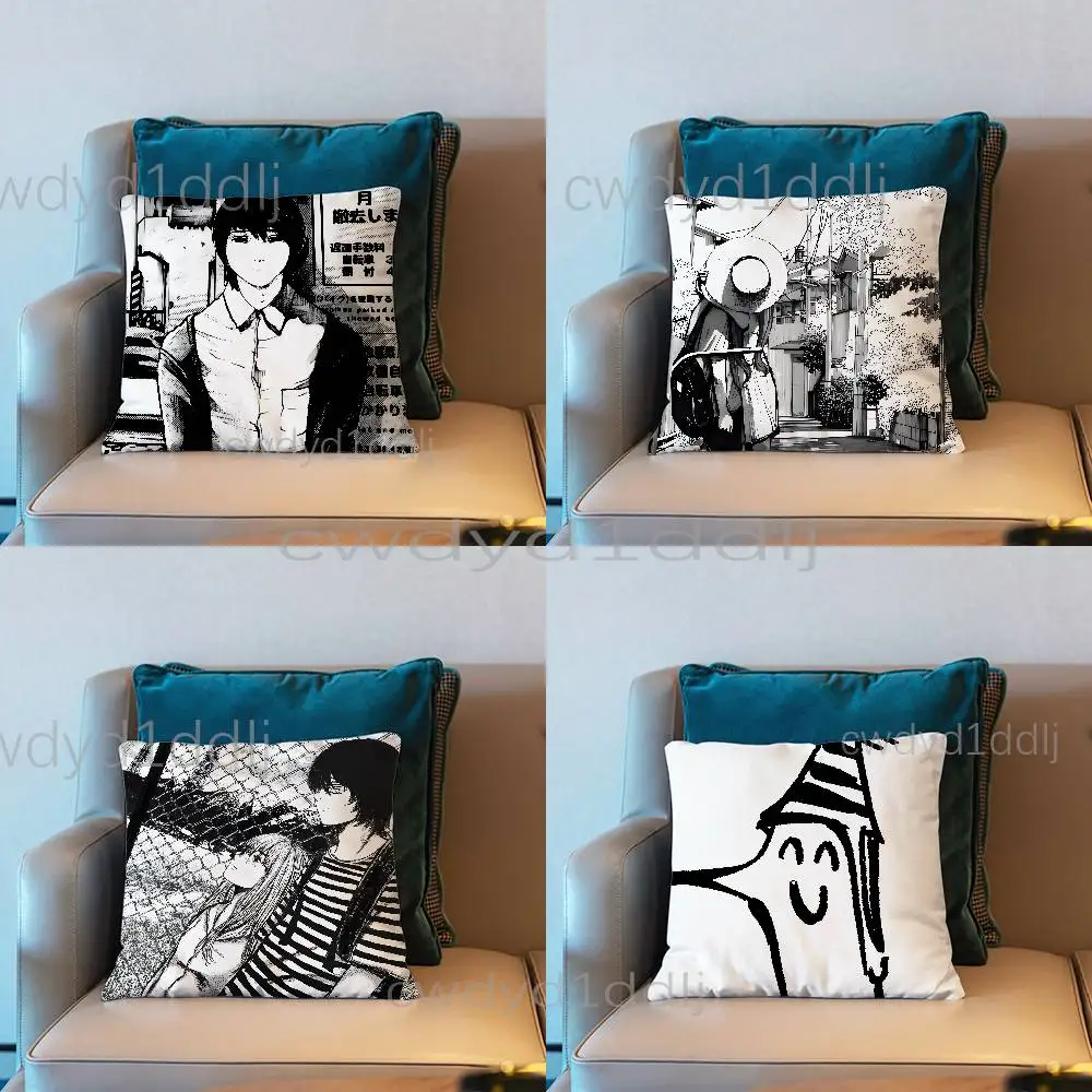 

G-Goodnight Anime P-Punpun Cushion Cover Pillow Cover Decor Pillowcase Printed Cushion Case For Couch