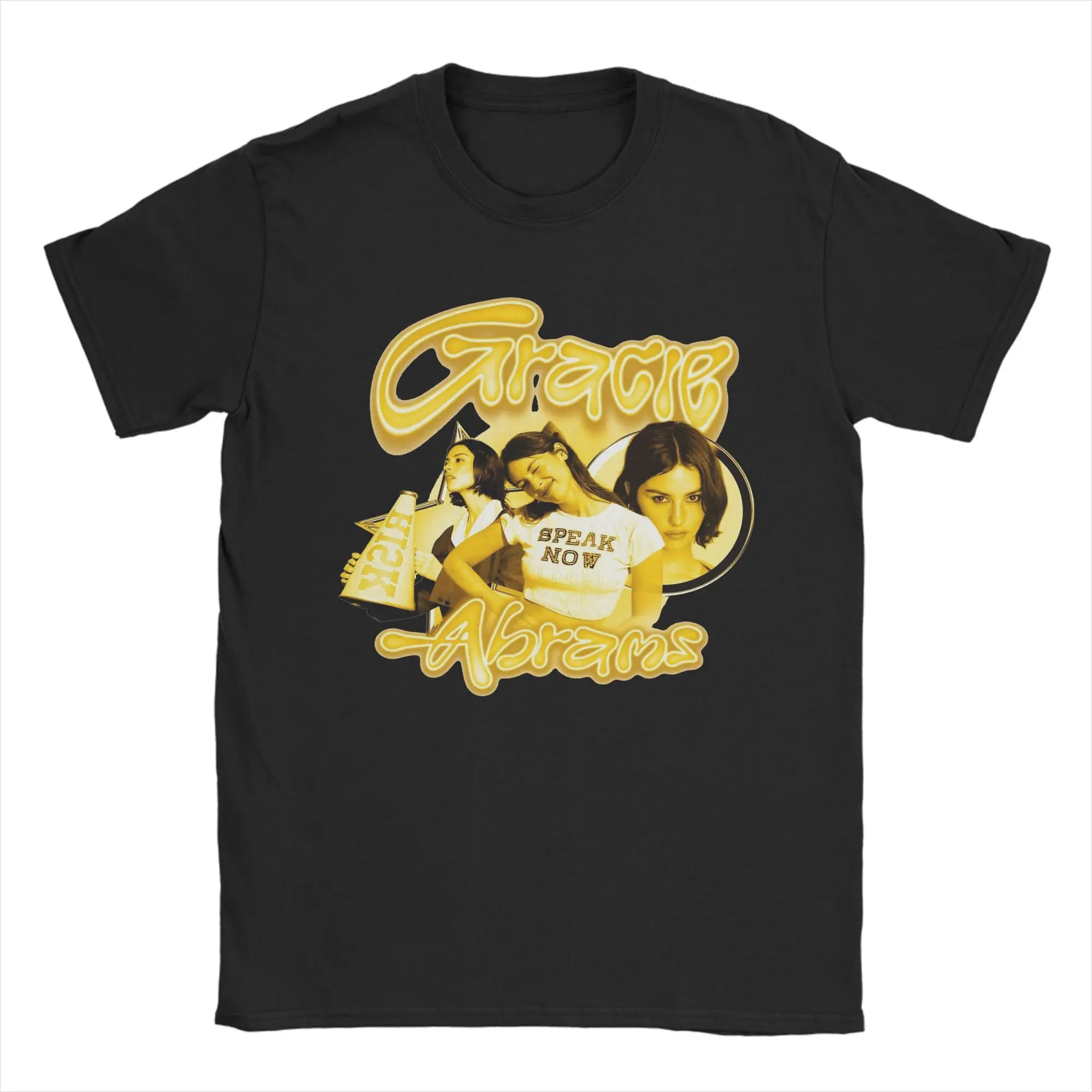 

Gracie Abrams Men's T Shirts Crazy Tees Short Sleeve Crewneck T-Shirts Cotton Gift Idea Clothes