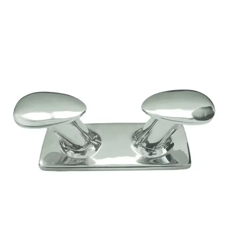 Stainless Steel 316  Marine Double Horn Bollard Cleat 300mm Ship Yacht Kayak Dingy Boat Hardware Trailer Truck