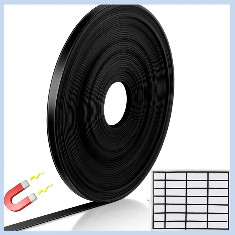 

MLGB-черные рулонные полоски с лентой, разделители магнитных досок, магнитные маркерные линии для классной комнаты, офиса, художественные аксессуары