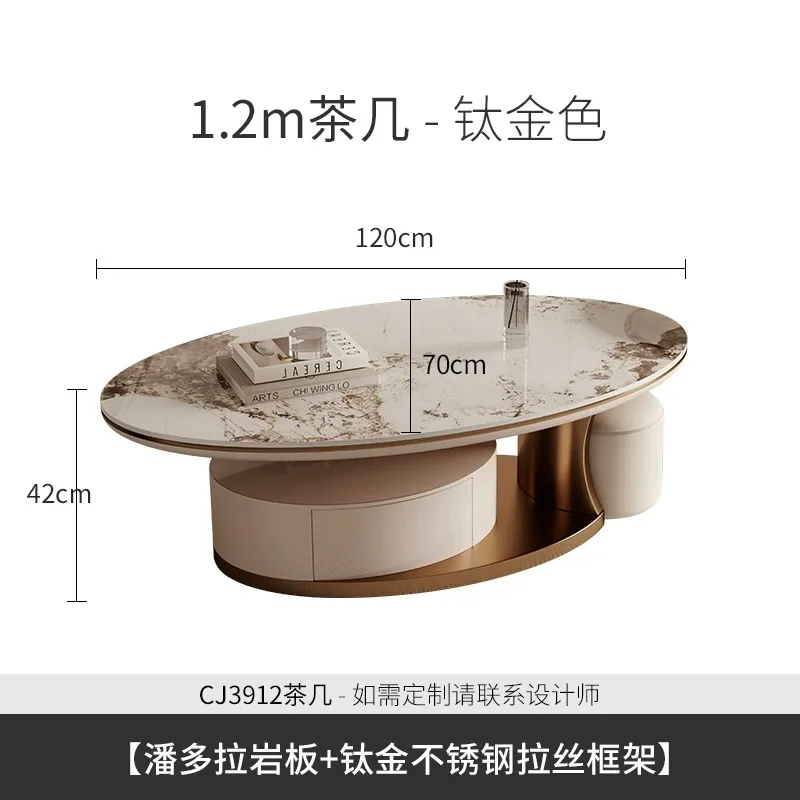 

Nordic Style Solid Wood Small Apartment Home Oval Tea Table