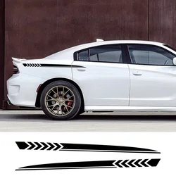 2PPC Car Side Stickers For Dodge Charger SXT GT R/T SCAT PACK WIDEBODY Tuning Auto Accessories Sport Stripes Vinyl Decals