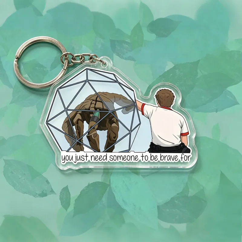 Llavero de acrílico Project Hail Mary Grace & Rocky - Regalo para fans de ciencia ficción con la frase: "Solo necesitas que alguien se atreva por ti"
