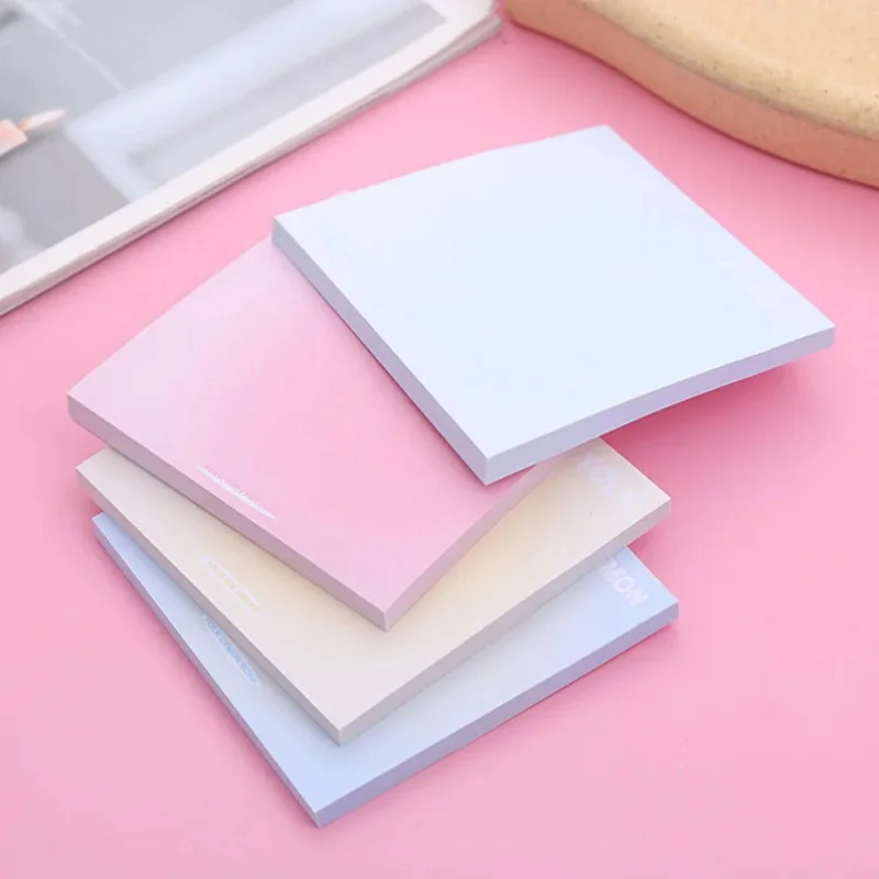 Gradient Macaron Color Sticker Student Convenient Message Sticker  Torn Office Notepad Note Pad  Stationery