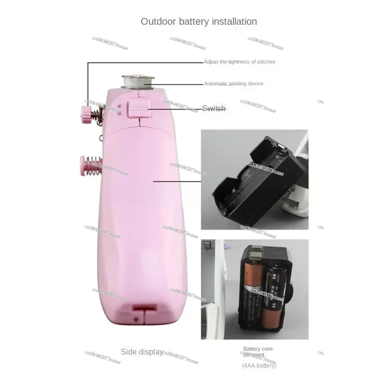 Portable Household Sewing Machine, Electric Two-wire Mini Handheld Simple Desktop Micro Eating Thick Small Car Clothes Machine