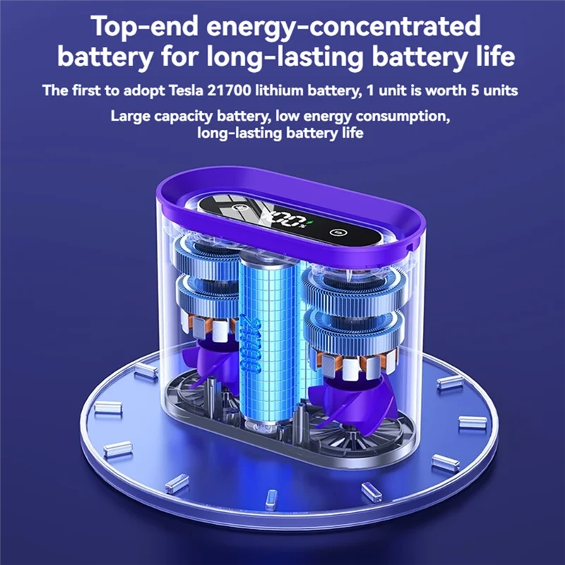 

Подвесной вентилятор ABJI на талии, 6000 мАч, портативный поясной зажим, высокоскоростной двойной канальный подвесной настольный электрический вентилятор