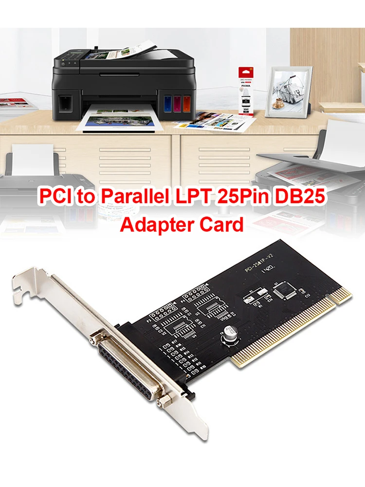 Pci Expansion Card PCI to Parallel LPT 25Pin DB25 Printer Port Controller Card