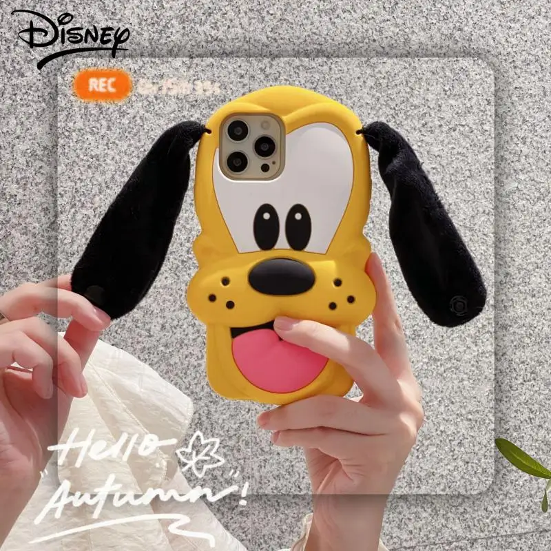 

Disney iphone Case Kawaii Cute Anime Pluto The Pup Soft Silicone Apple Phone Case Anti Drop Creative Girls Phone Protective Case