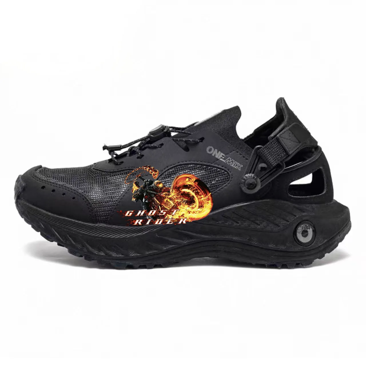 ONEMIX Marvel Ghost Rider Trekking Hiking Shoes Men Woman Male Sneakers River Walking Shoes Outdoor Water Upstream Custom Shoes