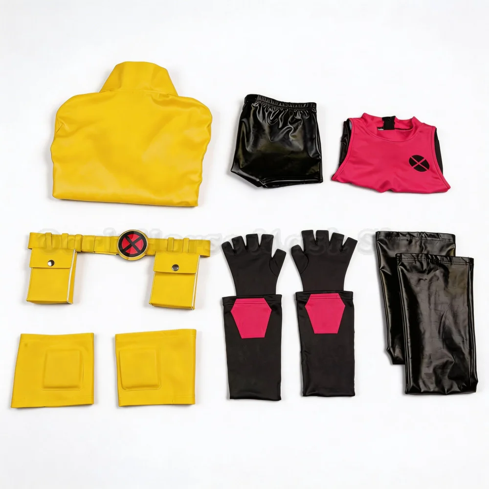 Jubilee Cosplay Costumes X-Men 97 Jubilation Lee Yellow Coat Outfit Anime Comic-Con Halloween Costume for Women Role Play Suit - view 5