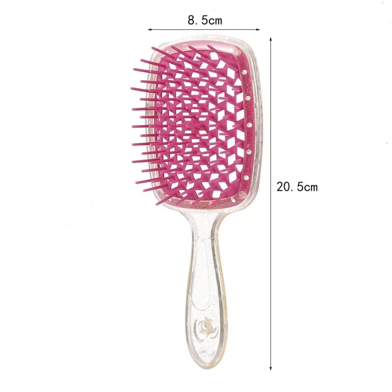 1pcs Detangling Hair Brush Scalp Massage Combs Wide Tooth Air Cushion Comb Hollow Antistatic Hairbrush Salon Hair Styling Tool