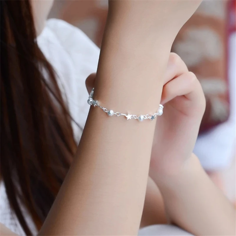 Sterling Silver 3mm Snake Chain Bracelet for Women Men Teen Girls, Charm Bracelet