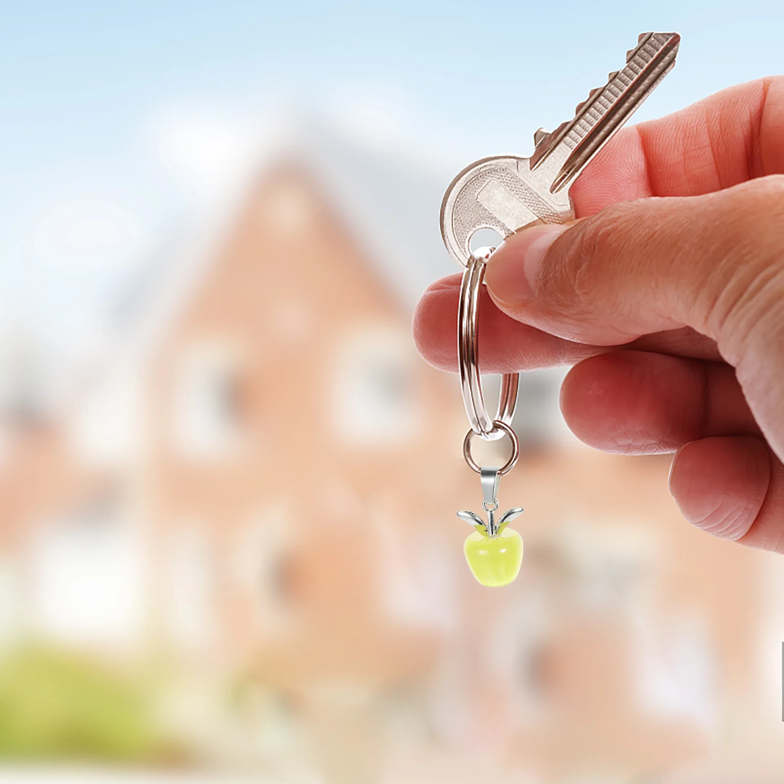 

10 шт., подвески с камнем «кошачий глаз», компактный размер, портативные подвески для брелков, цепочки для свитера, подвески ручной работы, безделушки