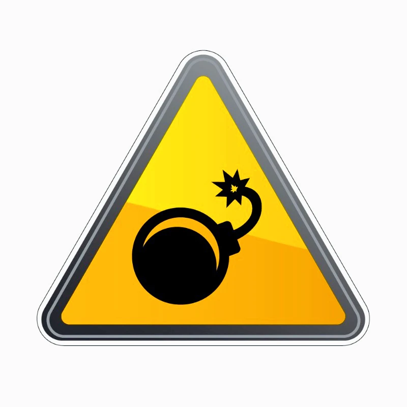 Car decoration stickers  FOR  Hazardous Caution  Warning vinyl sticker  20CM PVCKK