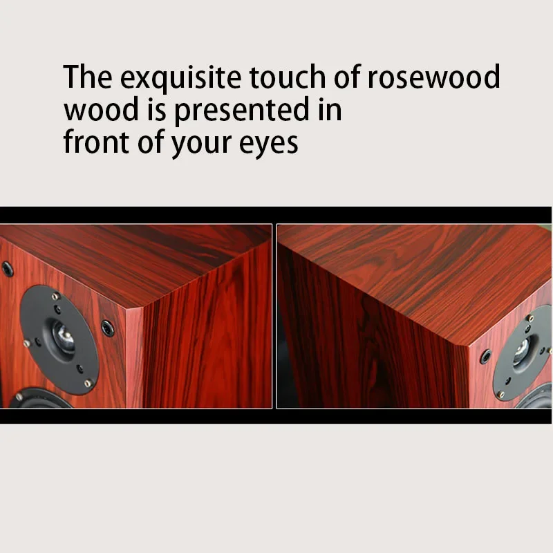 

5 Inch Wooden Passive LoudSpeaker High Fidelity HiFi Audio Home Theater System Bookshelf Speaker Amplifier Sound Speaker A Pair