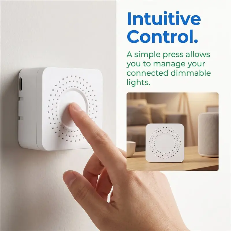 B29C-Tuya Smart Dimmer Switch Module Mini Dimmable Switch Smart Home Automation DIY Breaker APP Remote Control