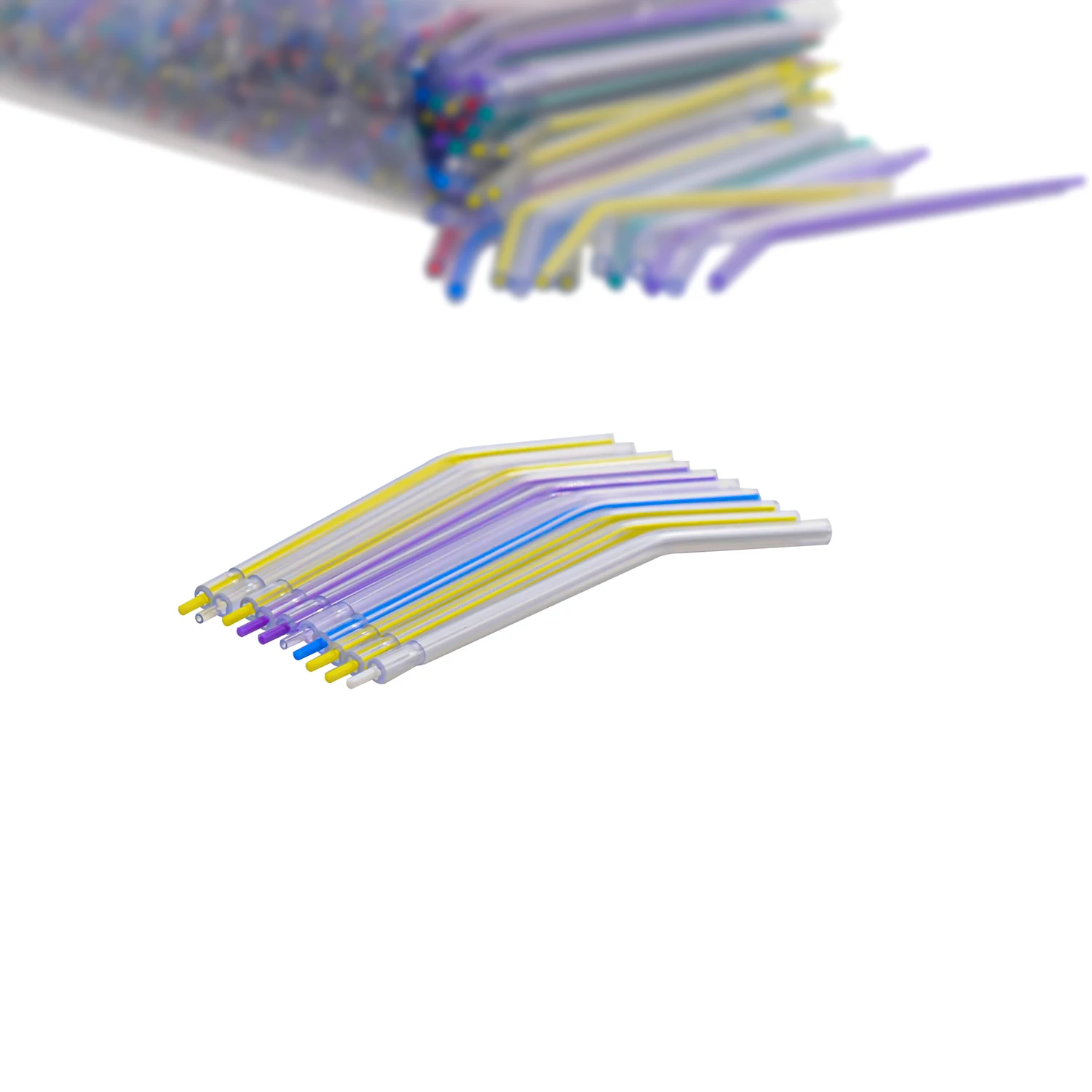 

250Pcs Disposable 3-Way Dental Syringe Nozzles Air Water Spray Tips for Dental Unit
