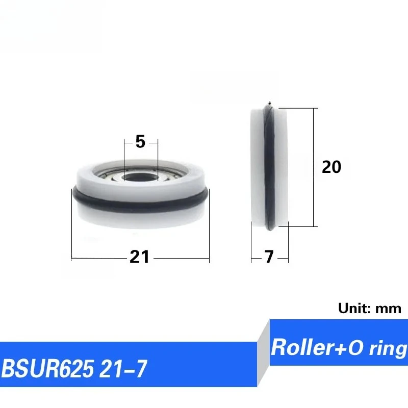 O-type Apron Rubber Wheel Silent Drawer Guide Wheel Blackboard Roller Polyformaldehyde Coating