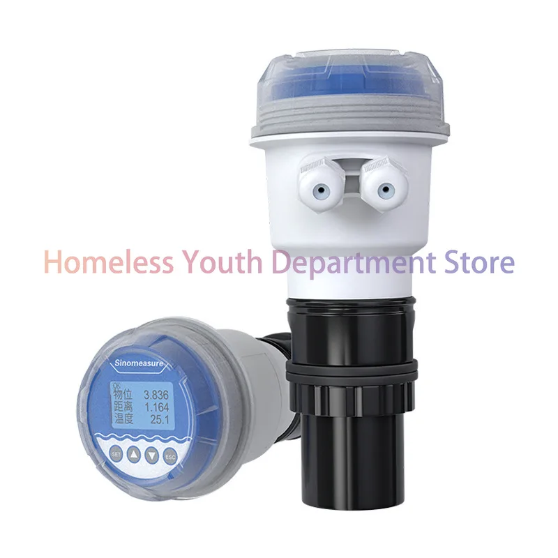 

Integrated ultrasonic level gauge 4-20mA anti-corrosion water level sensor level gauge