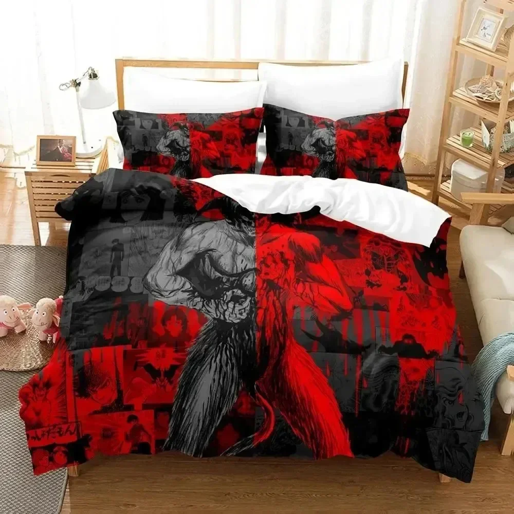 

3D Print Anime Devilman Crybaby Comfortable Duvet Quilt Cover Pillowcase Bedding Set Children Bedroom Decoration Home Textile