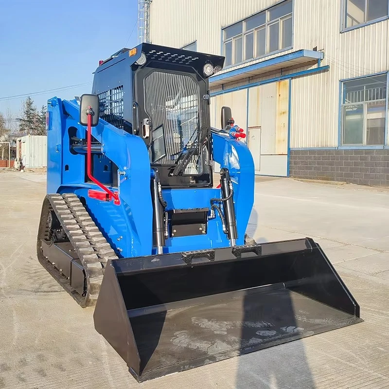 Chargeuse compacte sur chenilles de premier choix, moteur diesel puissant pour la manutention de matériaux, avec transmission intégrale, engin de construction durable