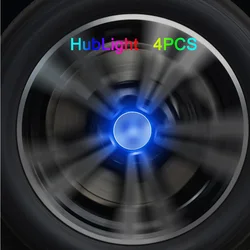 4pcs Car Luminous Hub Lights Tire Lights Wheels Auto Laser Strobe Colorful Maglev Dazzle LED Decorative Lightr For BMW Jaguar