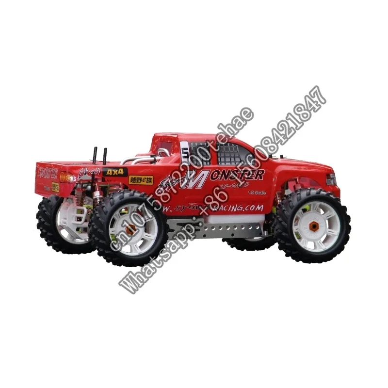 1:5 Scale 30cc 2 Stroke Gas Engine 2021 One-key Reverse Version 1/5 2.4G 4WD RC Car RTR Toy