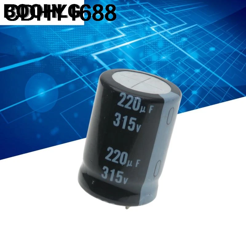 Condensatore elettrolitico in alluminio originale 2 pezzi 315V 220UF 22X30 GX 105 gradi per 250V