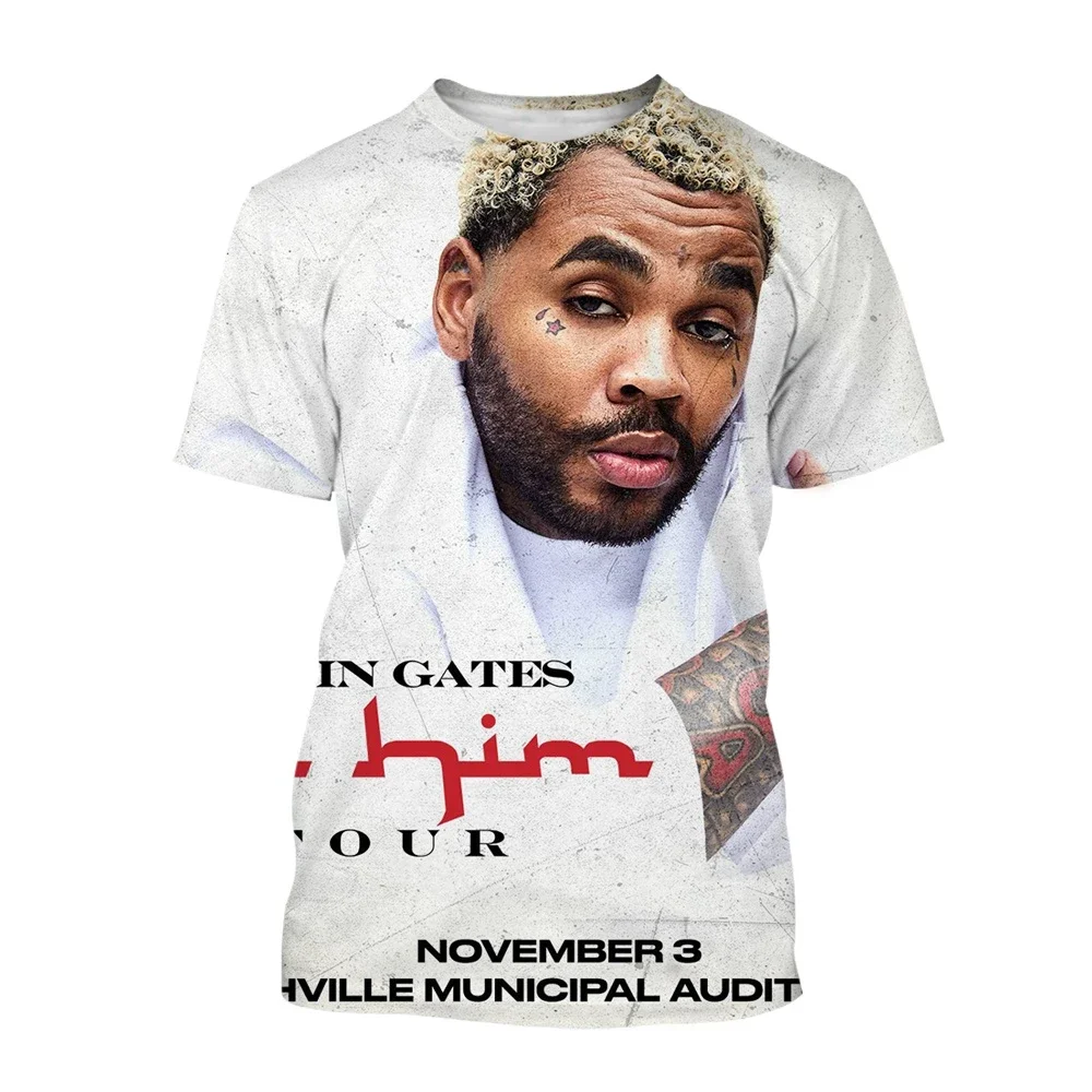 2025 New Fashion Kevin Gates 3D Printed Hip Hop Quick Drying Breathable Casual Outdoor Men's and Women's Large Size T-shirt Top