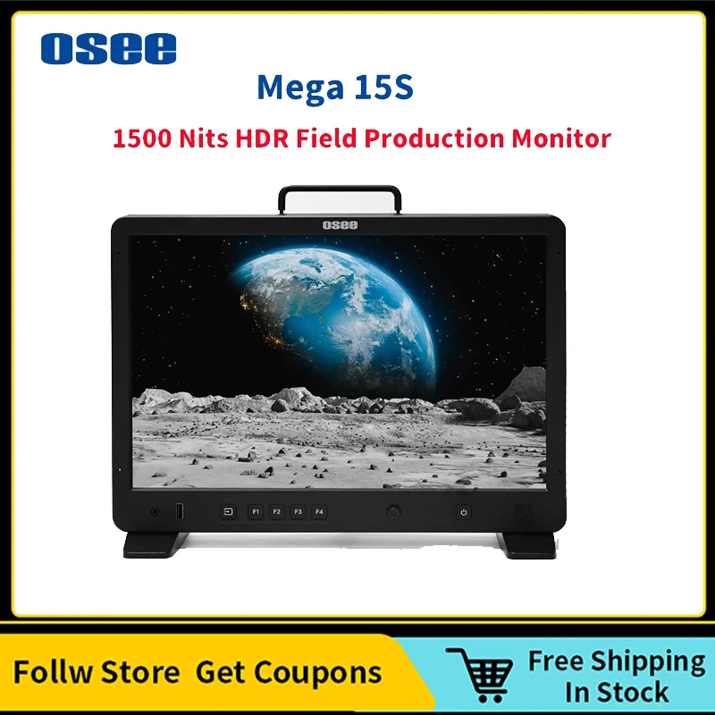 OSEE Mega 15S 15.4 Inch 1500 Nits AR Coating Technology HDMI 3G-SDI HDR Field Production Monitor Camera Assist Monitor