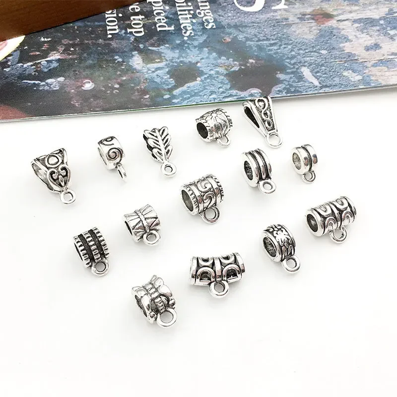 50pcs Alloy Tee Elbow Hanging Heads for Jewelry DIY Accessories Necklace Bracelet Pendant Connection Jewelry Buckle Wholesale