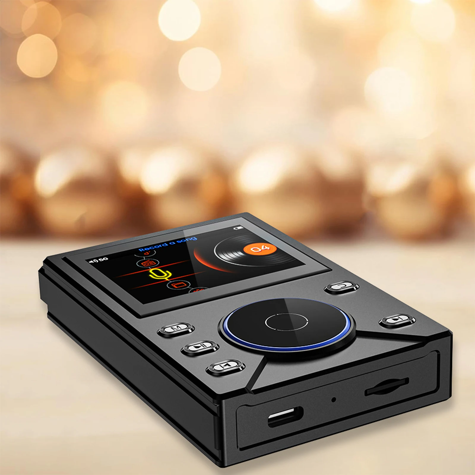 

HiFi MP3 Player 2.4 Inch LCD Screen DSD Lossless Player USB-C Charging High Res Audio Walkman for Travel Commute Office