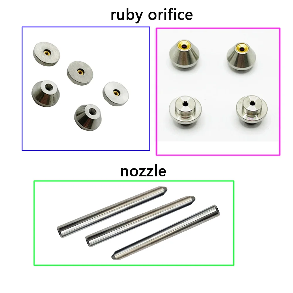 For Rich Waterjet Head Ruby Orifice 0.28mm Water Jet Cutting 0.35mm Orifices RC12022 RC12023 Nozzle Sand Tube RC12021