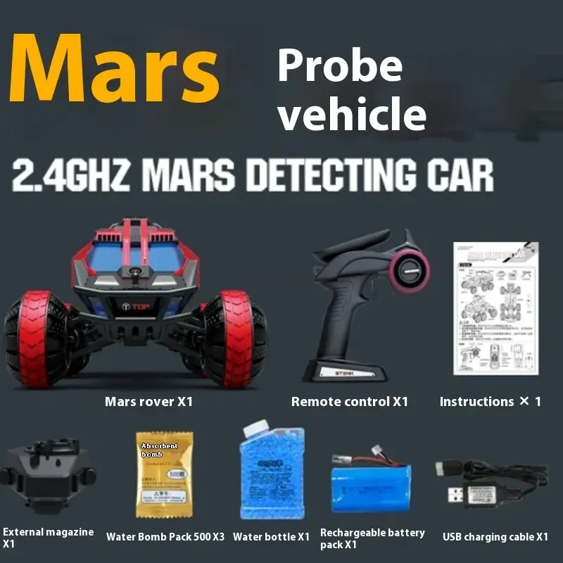 Carro detectando Marte em escala total carro rc veículo espacial de 6 rodas brinquedos de tanque controle remoto presentes de aniversário para menino, G2065, 1:12