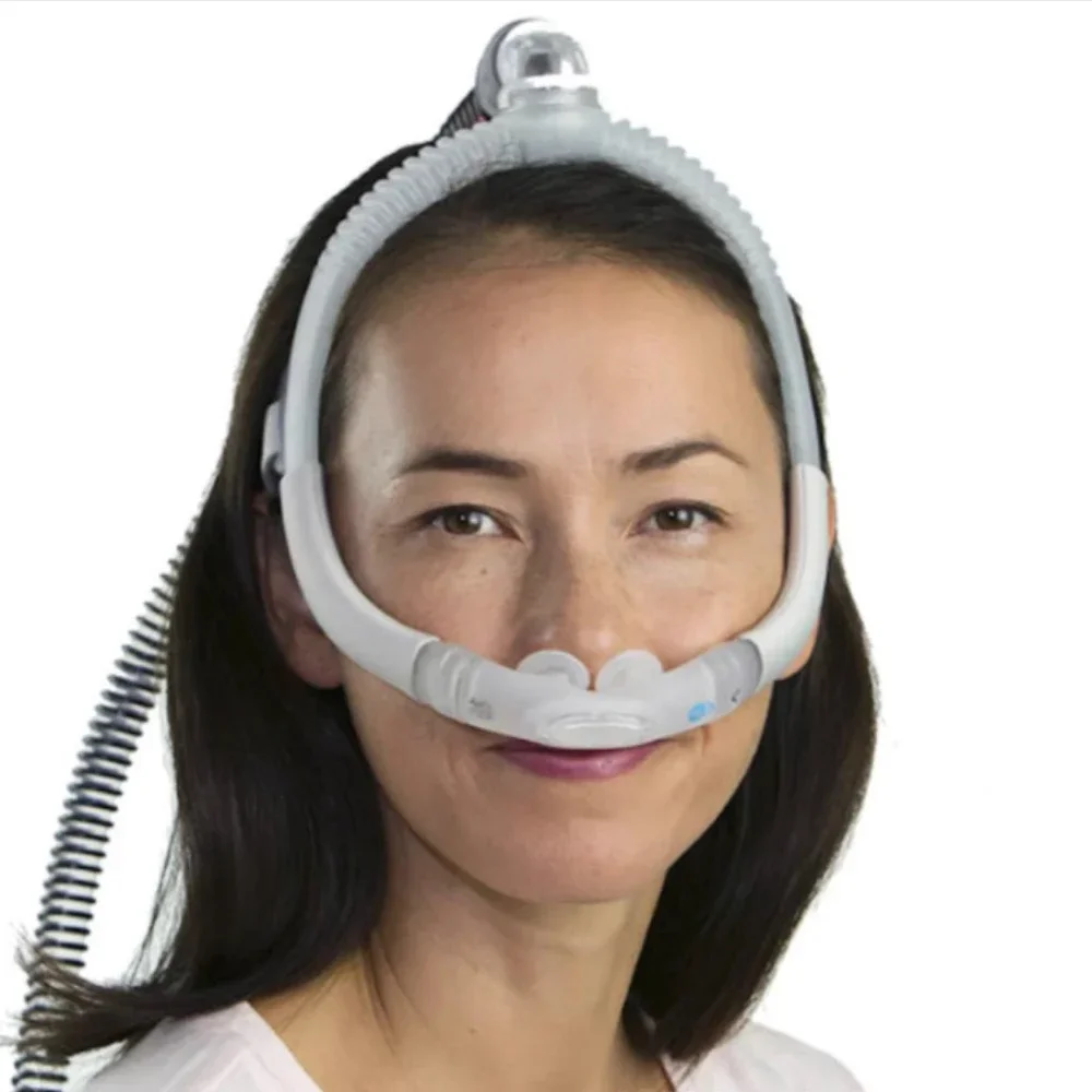 New Resmed AirFit Nasal Mask under the Nose Medium Frame with Headband Adapter And Nose Pad Sizes S/M/SW fast shipping