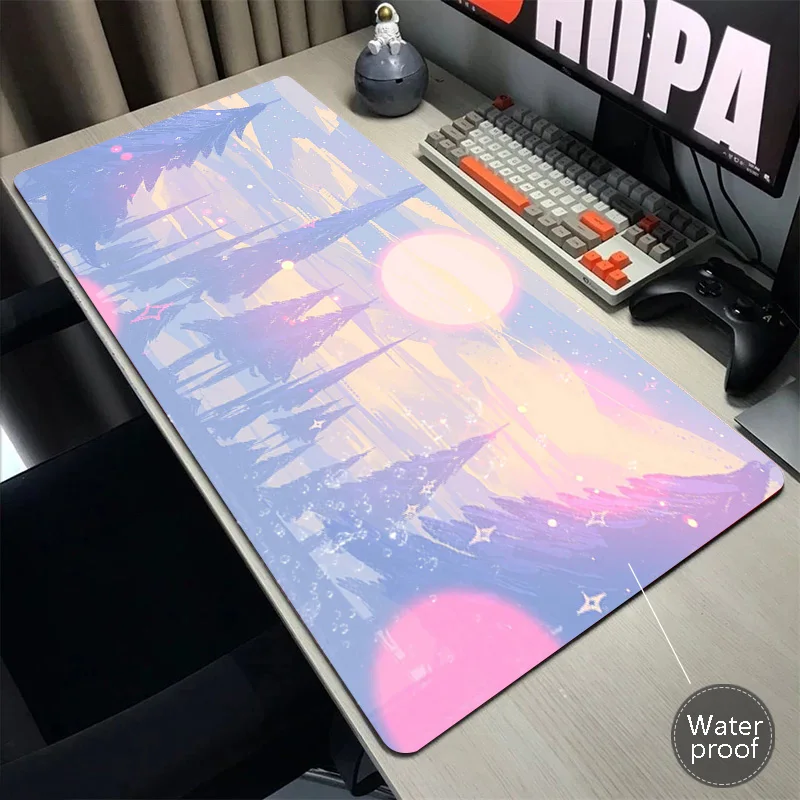 

Landscape Mouse Pad Pc Mousepad Apoio De Pulso Teclado Mouse Mat Waterproof Mousemat XXL Keyboard Pads Office Desk Protector Mat