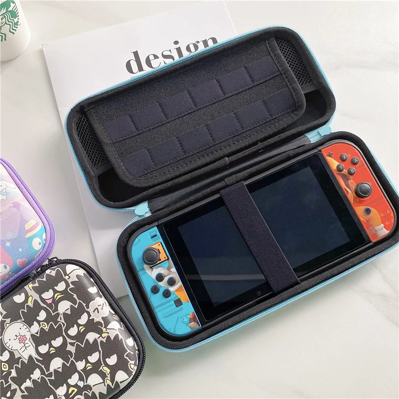 Disney Mickey Stitch Toy Story Winnie Duffy Sanrio Hello Kitty Cinnamoroll Game Console Protective Bag For Switch NS Storage Box