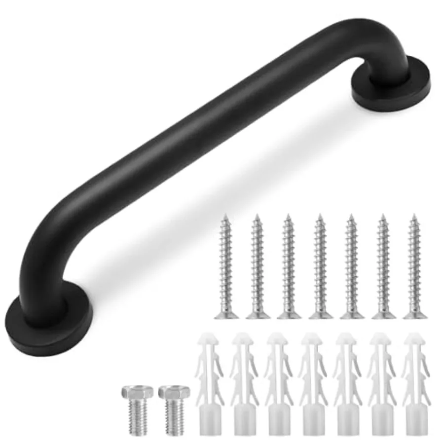 

12-дюймовая поручень-держатель для душа из нержавеющей стали, для использования внутри и вне помещений, настенный, для ванной комнаты, для поддержания равновесия