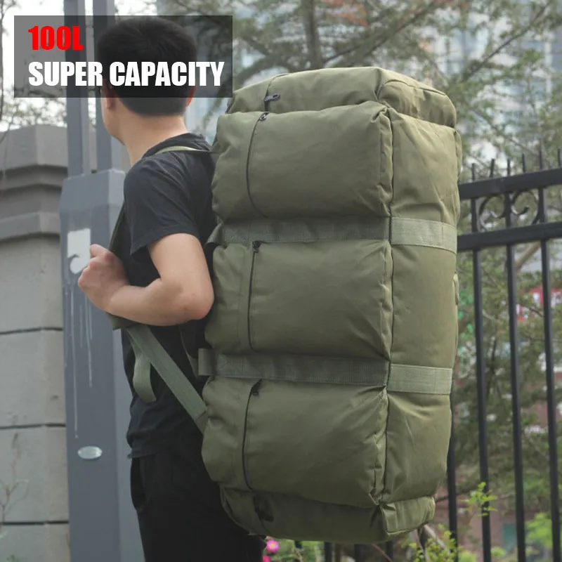 100L Camping Tent Storage Bag Outdoor Sports Multifunctional pack Backpack Super Large Capacity Handbag