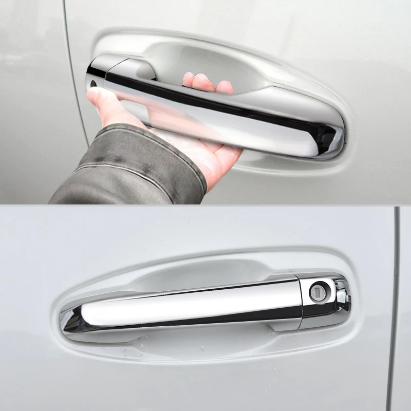 For 2010-2024 Toyota Land Cruiser Prado 150 LC150 ABS Chrome Plating Outer Door Handle Replacement Exterior Accessories
