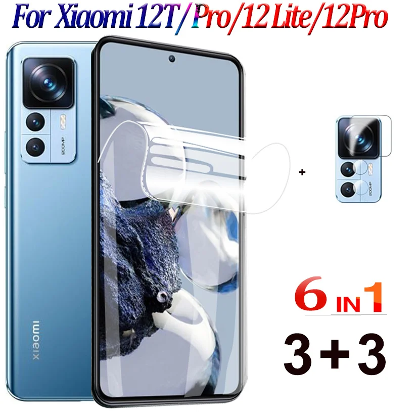 

Hydrogel Film For Xiaomi 12T Pro Screen Protector 9HD Bendable Soft Film Mi 12T 12 Pro Protective Hidrogel Films Xiomi 12 11 Lite Mi12TPro Camera Lens Protection Xiaomi Mi 12 T 11T Pro Not Glass