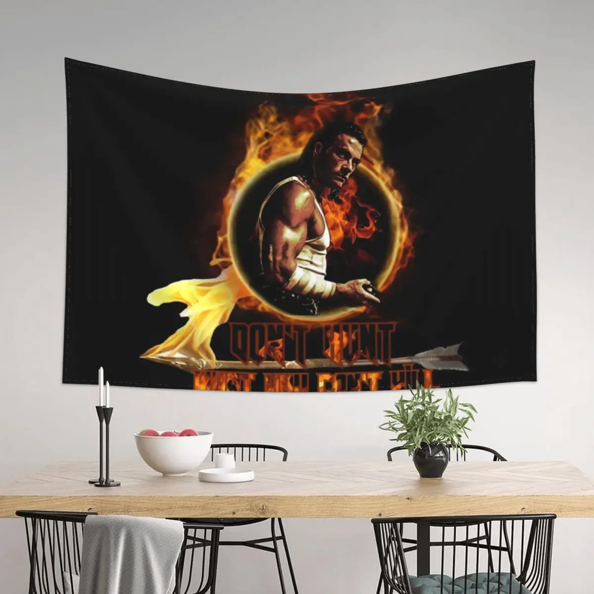 

Van Damme Hard Target Tapestry On The Wall Decoration For Home Room Decor Decorative Wall Murals Tapestry